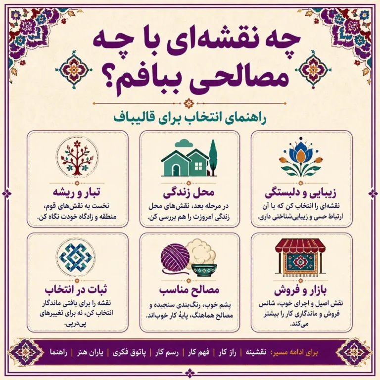 چه نقشه ای را با چه مصالحی ببافم ؟
